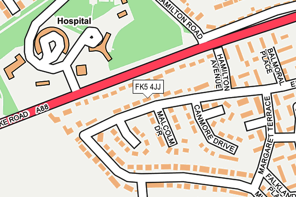 FK5 4JJ map - OS OpenMap – Local (Ordnance Survey)