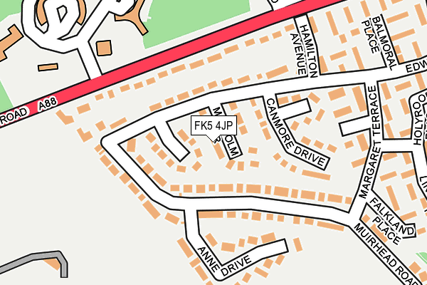 FK5 4JP map - OS OpenMap – Local (Ordnance Survey)