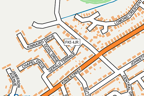 FK5 4JR map - OS OpenMap – Local (Ordnance Survey)