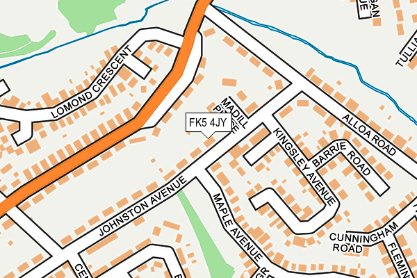 FK5 4JY map - OS OpenMap – Local (Ordnance Survey)