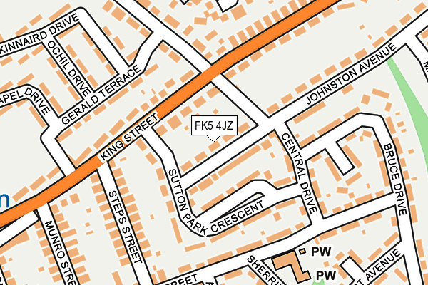 FK5 4JZ map - OS OpenMap – Local (Ordnance Survey)