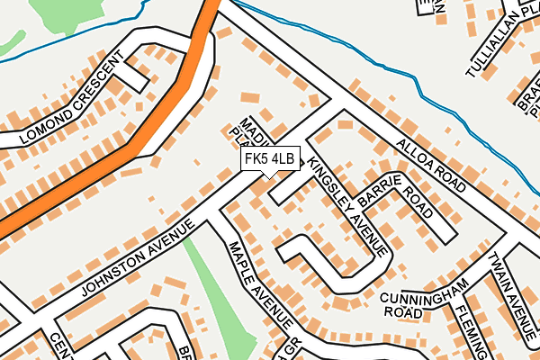 FK5 4LB map - OS OpenMap – Local (Ordnance Survey)