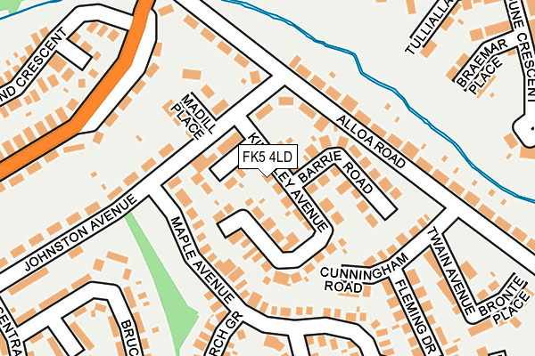 FK5 4LD map - OS OpenMap – Local (Ordnance Survey)