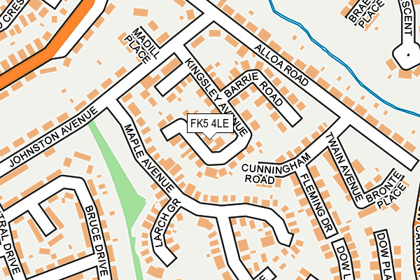 FK5 4LE map - OS OpenMap – Local (Ordnance Survey)