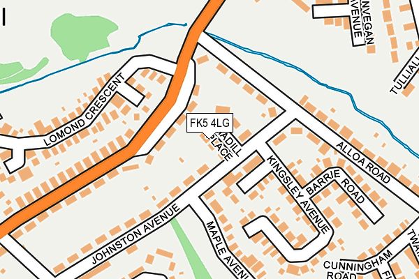 FK5 4LG map - OS OpenMap – Local (Ordnance Survey)