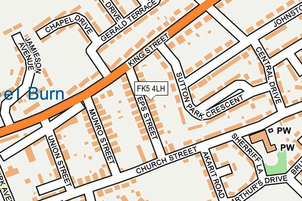FK5 4LH map - OS OpenMap – Local (Ordnance Survey)