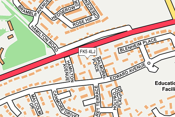 FK5 4LJ map - OS OpenMap – Local (Ordnance Survey)