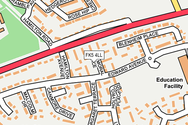 FK5 4LL map - OS OpenMap – Local (Ordnance Survey)