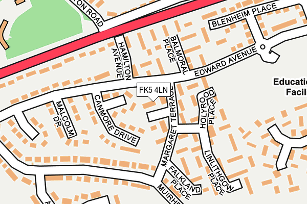 FK5 4LN map - OS OpenMap – Local (Ordnance Survey)