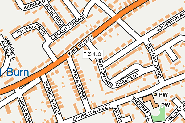 FK5 4LQ map - OS OpenMap – Local (Ordnance Survey)