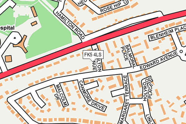 FK5 4LS map - OS OpenMap – Local (Ordnance Survey)