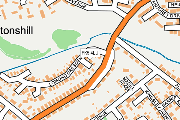 FK5 4LU map - OS OpenMap – Local (Ordnance Survey)