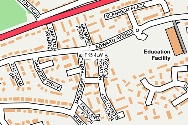 FK5 4LW map - OS OpenMap – Local (Ordnance Survey)