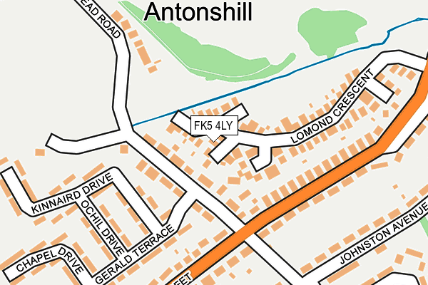 FK5 4LY map - OS OpenMap – Local (Ordnance Survey)