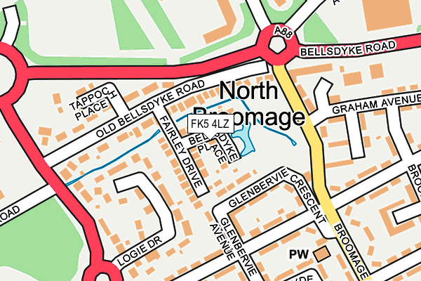 FK5 4LZ map - OS OpenMap – Local (Ordnance Survey)