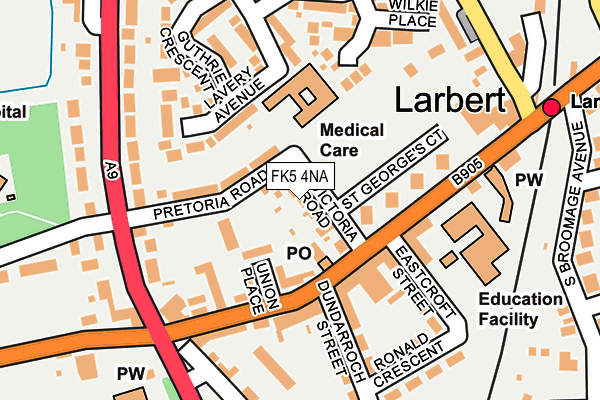 FK5 4NA map - OS OpenMap – Local (Ordnance Survey)