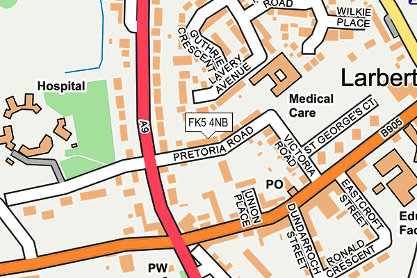FK5 4NB map - OS OpenMap – Local (Ordnance Survey)