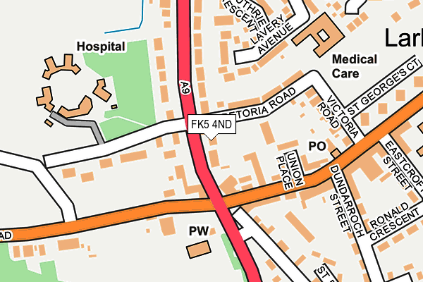 FK5 4ND map - OS OpenMap – Local (Ordnance Survey)