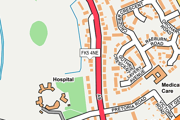 FK5 4NE map - OS OpenMap – Local (Ordnance Survey)