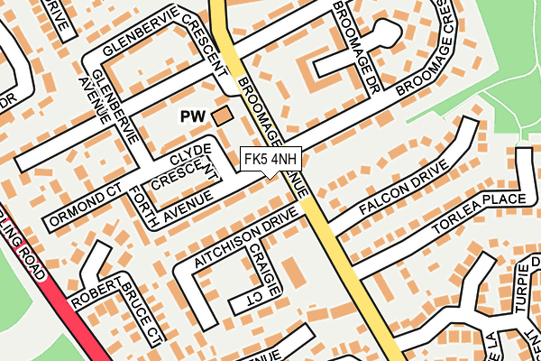 FK5 4NH map - OS OpenMap – Local (Ordnance Survey)