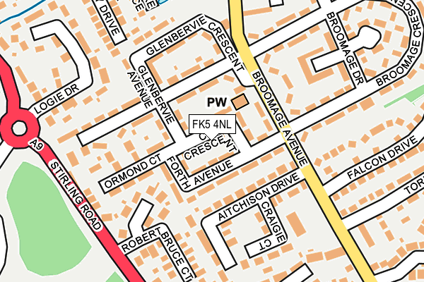 FK5 4NL map - OS OpenMap – Local (Ordnance Survey)