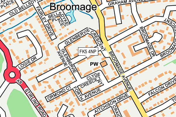 FK5 4NP map - OS OpenMap – Local (Ordnance Survey)