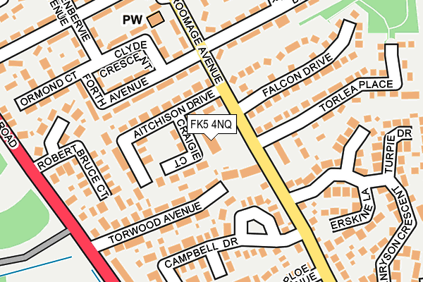 FK5 4NQ map - OS OpenMap – Local (Ordnance Survey)