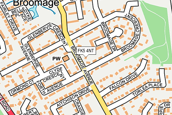 FK5 4NT map - OS OpenMap – Local (Ordnance Survey)