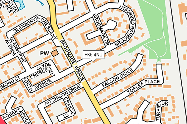 FK5 4NU map - OS OpenMap – Local (Ordnance Survey)