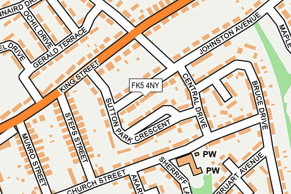 FK5 4NY map - OS OpenMap – Local (Ordnance Survey)