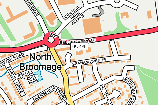 FK5 4PF map - OS OpenMap – Local (Ordnance Survey)