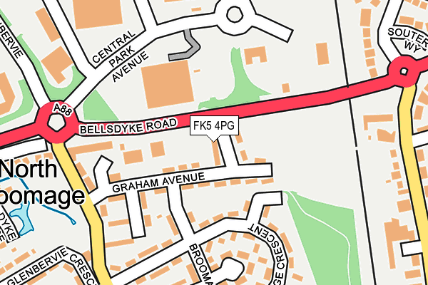 FK5 4PG map - OS OpenMap – Local (Ordnance Survey)