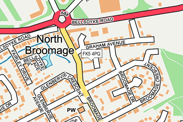 FK5 4PQ map - OS OpenMap – Local (Ordnance Survey)