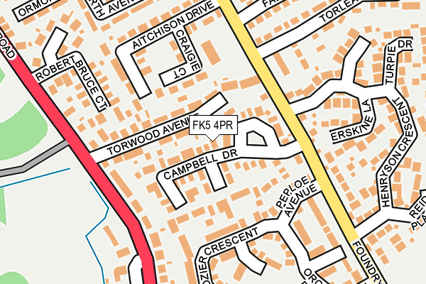 FK5 4PR map - OS OpenMap – Local (Ordnance Survey)