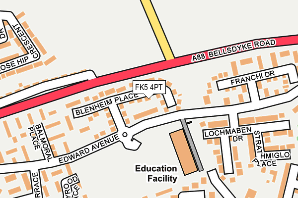 FK5 4PT map - OS OpenMap – Local (Ordnance Survey)