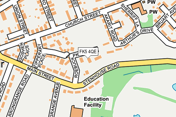 FK5 4QE map - OS OpenMap – Local (Ordnance Survey)