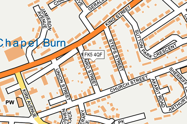 FK5 4QF map - OS OpenMap – Local (Ordnance Survey)