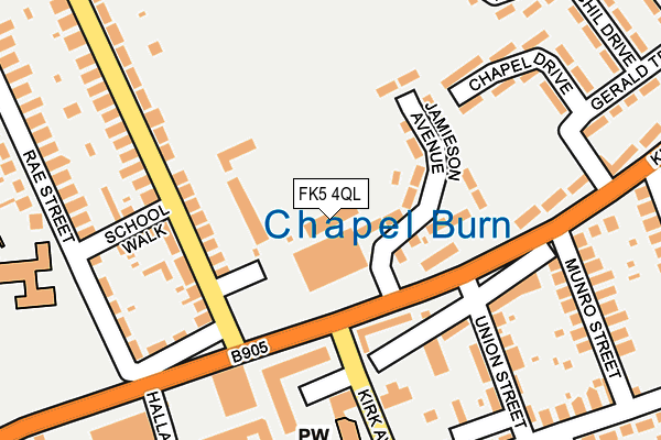 FK5 4QL map - OS OpenMap – Local (Ordnance Survey)