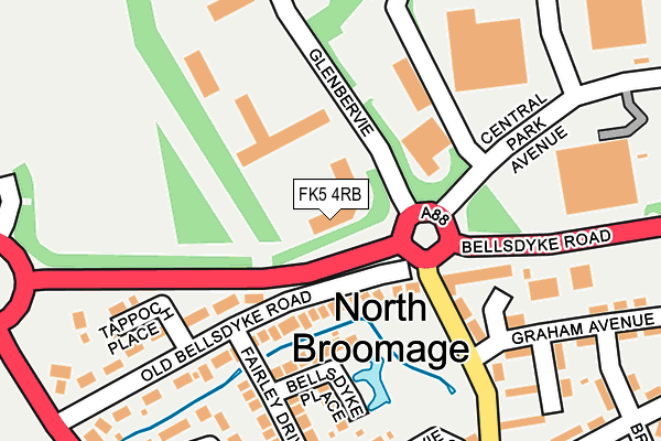 Map of BROGAN DEVELOPMENTS LIMITED at local scale
