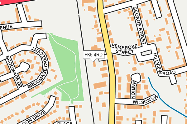 FK5 4RD map - OS OpenMap – Local (Ordnance Survey)