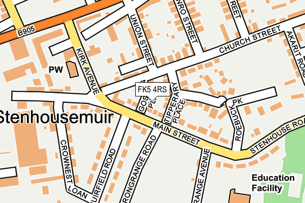 FK5 4RS map - OS OpenMap – Local (Ordnance Survey)