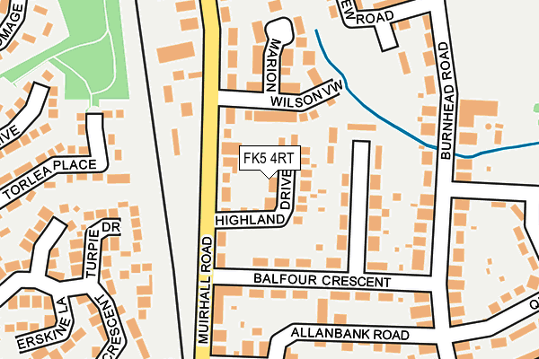 FK5 4RT map - OS OpenMap – Local (Ordnance Survey)