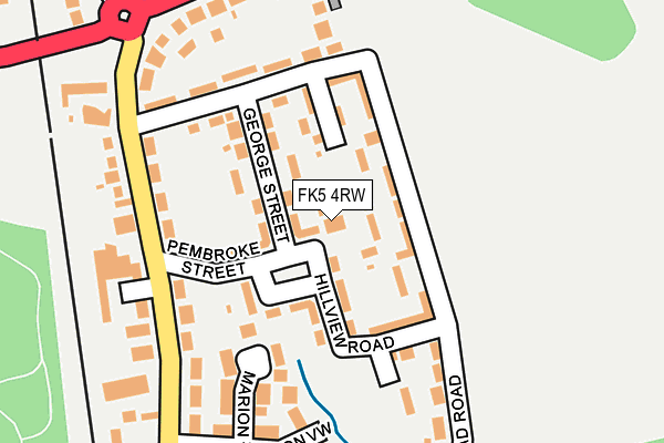 FK5 4RW map - OS OpenMap – Local (Ordnance Survey)