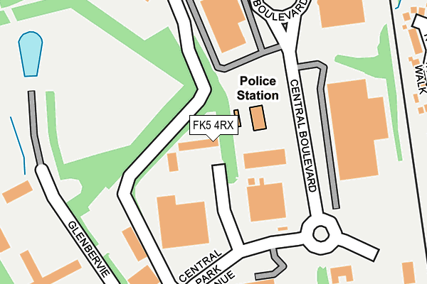 FK5 4RX map - OS OpenMap – Local (Ordnance Survey)