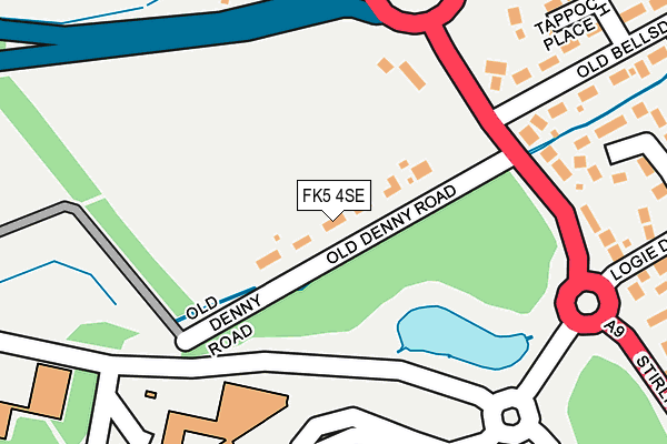 FK5 4SE map - OS OpenMap – Local (Ordnance Survey)