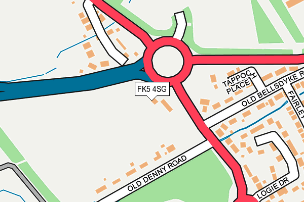 FK5 4SG map - OS OpenMap – Local (Ordnance Survey)