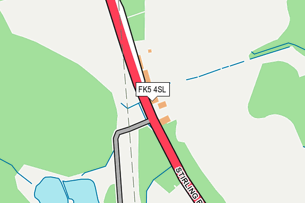 FK5 4SL map - OS OpenMap – Local (Ordnance Survey)