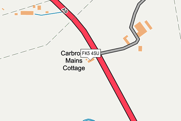 FK5 4SU map - OS OpenMap – Local (Ordnance Survey)