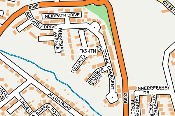 FK5 4TN map - OS OpenMap – Local (Ordnance Survey)