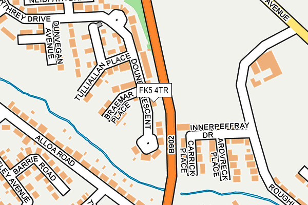 FK5 4TR map - OS OpenMap – Local (Ordnance Survey)